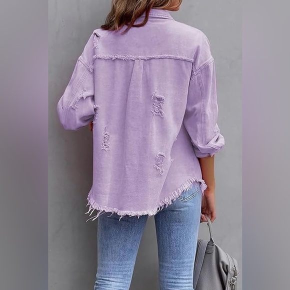 Distressed Denim Jacket - Picture 2 of 5